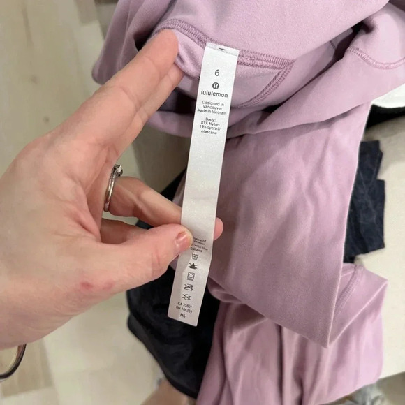 Lululemon Align leggings mauve 25in pants II blush vintage high waisted - Picture 6 of 7